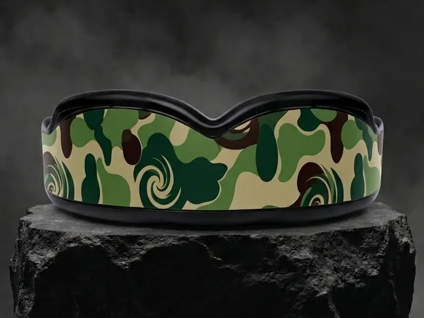 EasyFit mouthguard with green camouflage artwork